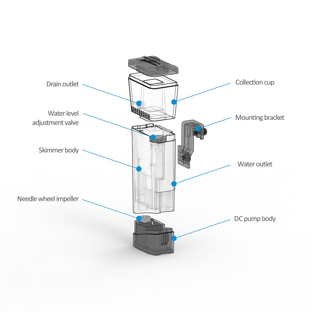 Internal Nano Skimmer Mini Q 1 - Marine Aquarium Uv Filter review and price