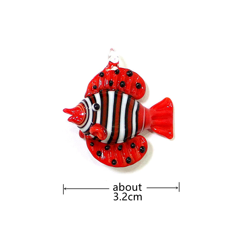 Colorful Mini Glass Fish Figur - Marine Aquarium Orp review and price