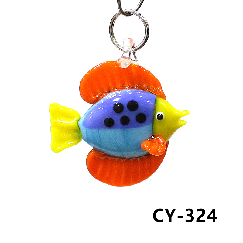 Colorful Mini Glass Fish Figur - Marine Aquarium Orp review and price