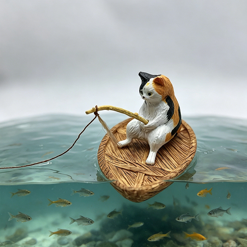 Creative Cat Fishing Boat Aqua - Marine Aquarium Orp review and price