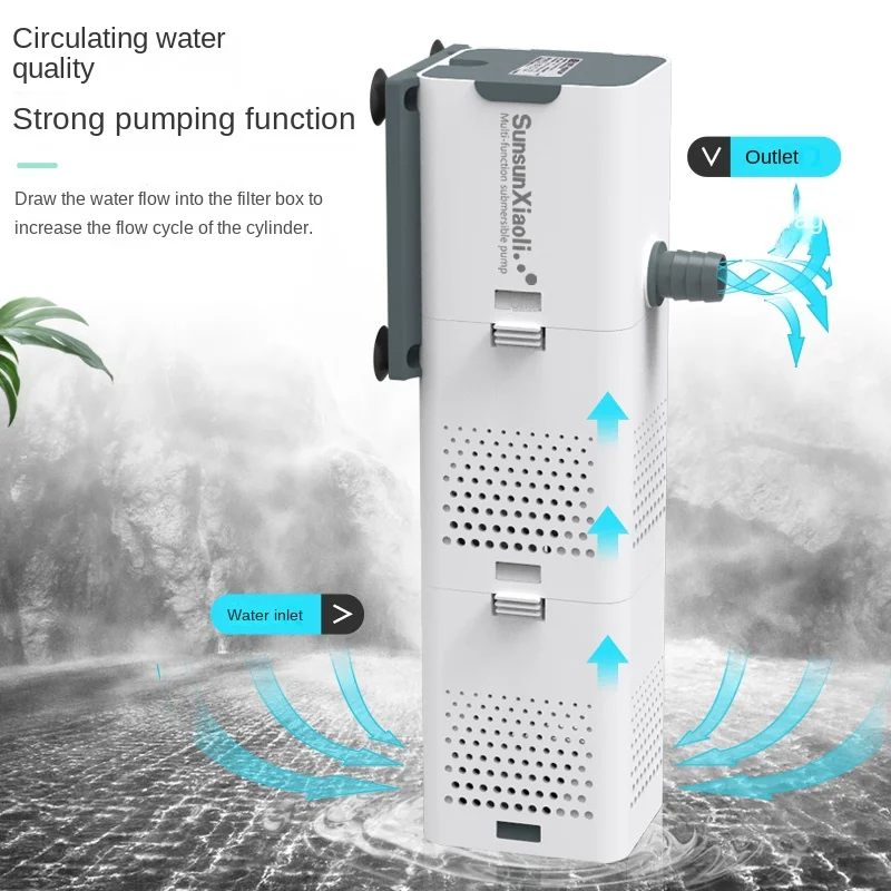 SUNSUN 3 in 1 Filter for Aquar - Aquarium Blue Marine Reef 60 review and price