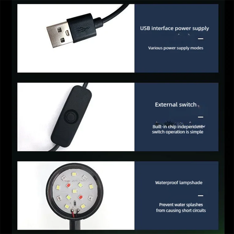 USB LED Fish Tank Clip Lamp Hi - Aquarium Marine Light review and price