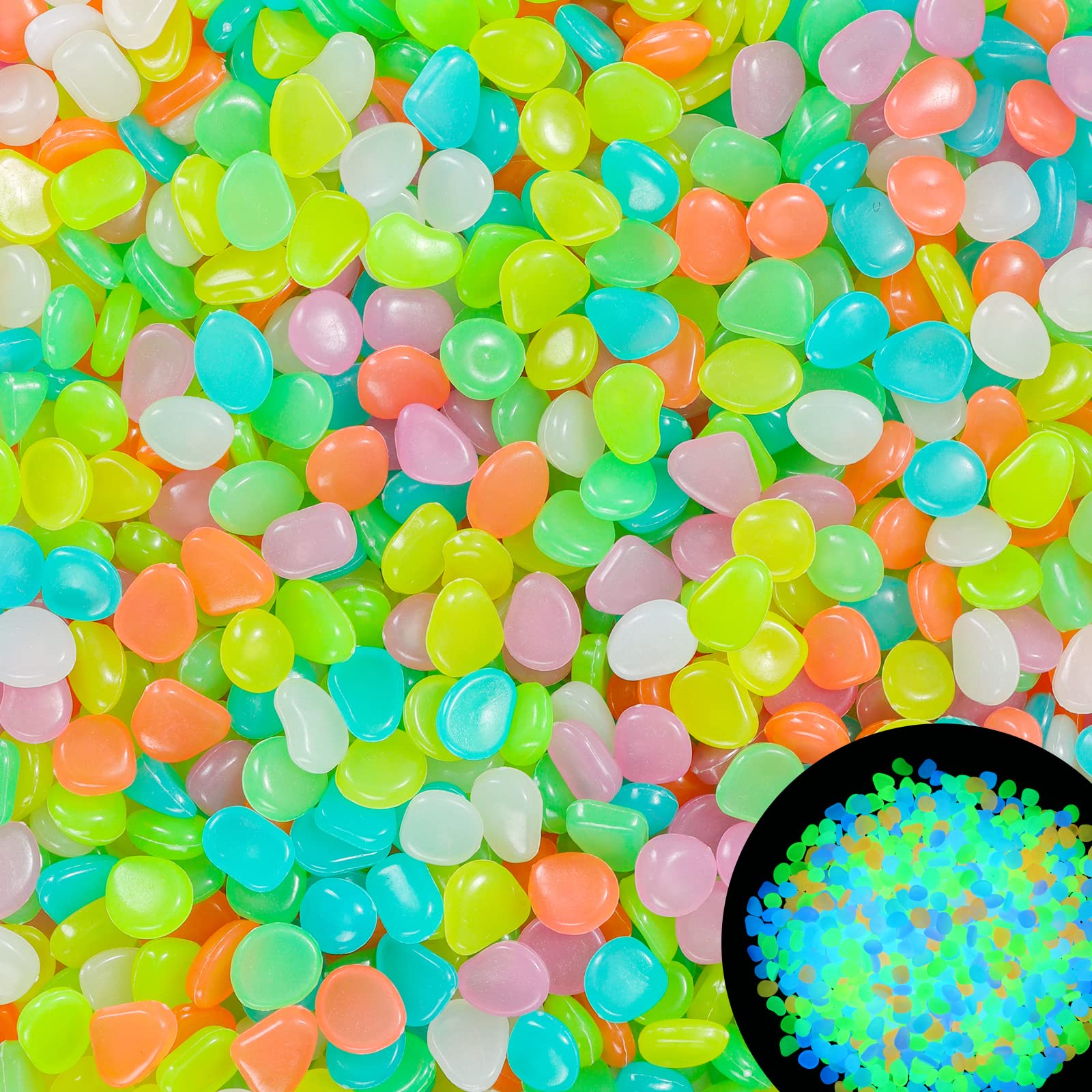 100Pcs Glow in the Dark Garden - Aquarium Marine Tank review and price