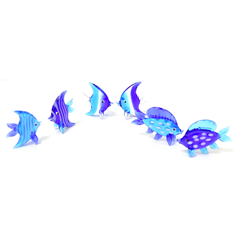 2Pcs Blue Murano Glass Sea Fis - Marine Aquarium Orp review and price