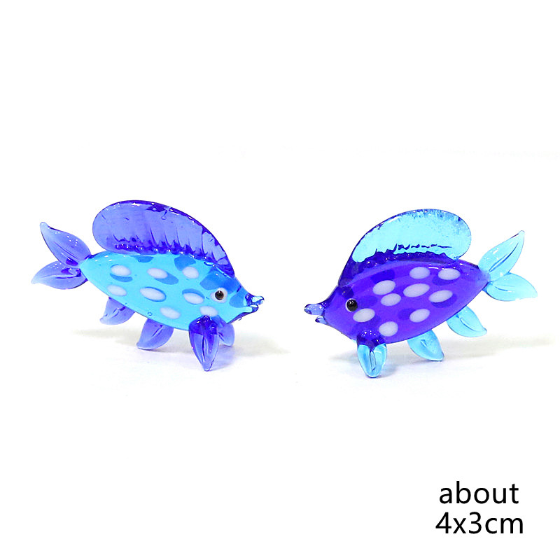 2Pcs Blue Murano Glass Sea Fis - Marine Aquarium Orp review and price